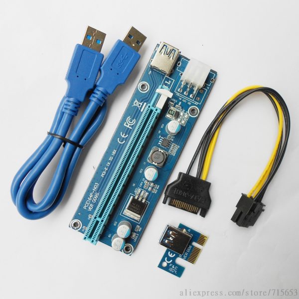 PCIe Riser V009S - USB3.0 - 6Pin PCIe